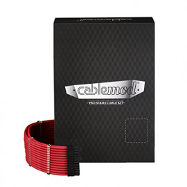 CableMod C-Series PRO ModMesh Cable Kit pour RMi/RMx/RM (Black Label) - rouge