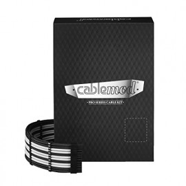 CableMod C-Series PRO ModMesh Cable Kit pour RMi/RMx/RM (Black Label) - noir/blanc