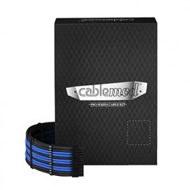 CableMod C-Series PRO ModMesh Cable Kit pour RMi/RMx/RM (Black Label) - noir/bleu
