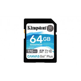 KINGSTON 64GB SDXC Canvas 170R C10 UHS-I U3 V30