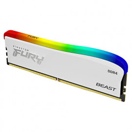 KINGSTON 16Go 3200MT/s DDR4 CL16 DIMM FURY Beast White RGB SE