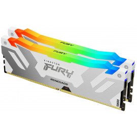 KINGSTON 64Go 6400MT/s DDR5 CL32 DIMM Kit of 2 FURY Renegade RGB White XMP