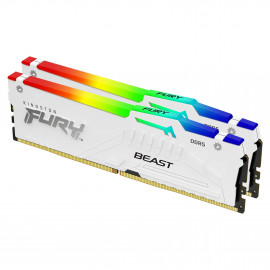 KINGSTON 32Go 6800MT/s DDR5 CL34 DIMM Kit of 2 FURY Beast White RGB EXPO