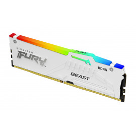 KINGSTON 16Go 6800MT/s DDR5 CL34 DIMM FURY Beast White RGB XMP