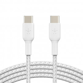 BELKIN 2x câbles USB-C vers USB-C renforcés (blanc)