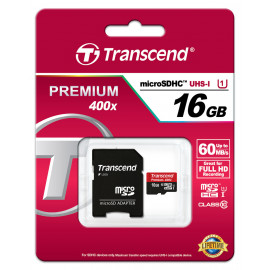TRANSCEND microSDHC Card UHS-I Pre 16 GB