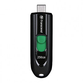 TRANSCEND 256GB, USB3.2, Pen Drive, Type-C, Capless, Black