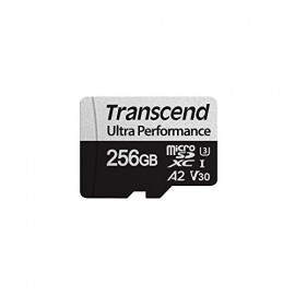 TRANSCEND 256GB microSD w/ adapter UHS-I U3 A2 Ultra Performance