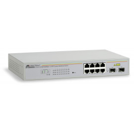 ALLIED TELESIS ALLIED 8x 10/100/1000BaseT WebSmart switch with 2 unpopulated SFP bays
