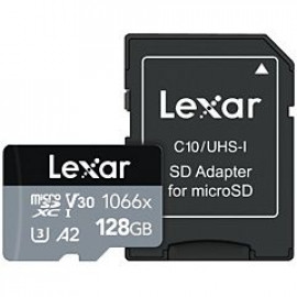 Lexar carte micro sd 128Go UHS-I 1066x avec adaptateur