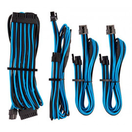 CORSAIR Premium Sleeved Kabel-Set (Gen 4) - blau/schwarz