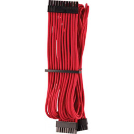 CORSAIR Premium Sleeved 24-Pin-ATX-Kabel (Gen 4) - rouge