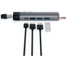 Satechi HUB USB-C 6 EN 1 GRIS SIDERAL