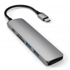 Satechi HUB USB-C 6 EN 1 GRIS SIDERAL
