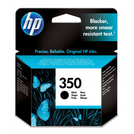 HP HP 350 BLACK INK WITH VIVERA HP 350 original cartouche dencre noir faible capacite 4.5ml 200 pages pack de 1