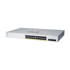 CISCO CBS220-24P-4X-EU  Business Switching CBS220 Smart 24-port Gigabit PoE 195W 4x10G SFP+ uplink