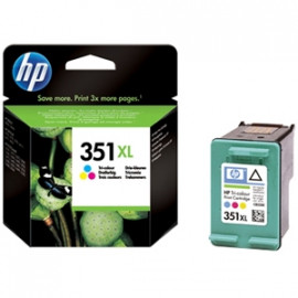 HP HP Cartouche d'Encre 351XL - Cyan, Magenta, Jaune. Idéale pour impressions couleur nettes et éclatantes. Résistante à la décoloration, fiable et performante. Parfaite pour les besoins d'impression à haut volume. Offre la fiabilité HP à des coûts d'expl