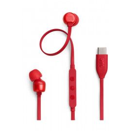 JBL Ecouteurs intra-auriculaires Tune 310C USB-C (Rouge)