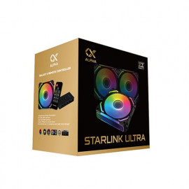 Xigmatek Lot de 3 Ventilateurs de boitier  Starlink Ultra RGB (Noir)