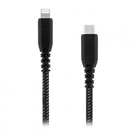 T'nB TNB XTREMWORK USB-C/Lightning Cable 1.5m Black/Grey