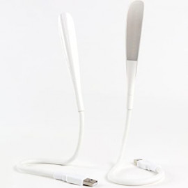WE Lampe LED USB, bras flexible, lumière blanche avec intensité réglable en 3 nivea