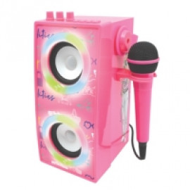 Lexibook Enceinte Tendance Bluetooth® portable avec micro et effets lumineux Barbie