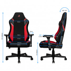 Nitro Concepts X1000 Gaming Fauteuil - Inferno Red