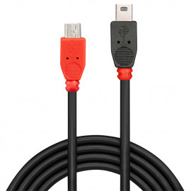 Lindy USB 2.0 Cable Type Micro-B/Mini-B OTG 0.5m