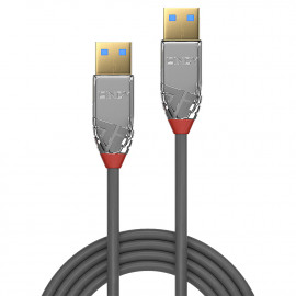 Lindy 0.5m USB 3.0 Type A/A Male/Male Cable Cromo Line 5Gbit/s