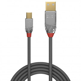 Lindy 7.5m USB 2.0 Type A to Mini-B Cable Cromo Line USB Type A Male to Mini-B Male