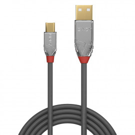 Lindy 1m USB 2.0 Type A/Micro-B Cable Cromo Line 480Mbit/s