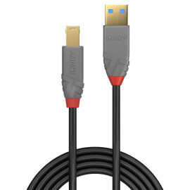 Lindy Câble USB 3.0 Type A vers B Anthra Line 1m