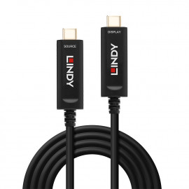 Lindy Câble Hybride Fibre Optique USB Type C Vidéo (15 m)