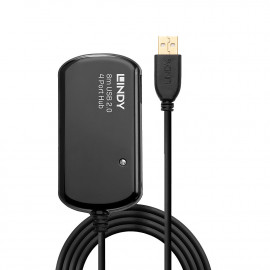 Lindy Rallonge active USB 2.0 Pro avec Hub 4 ports 8m