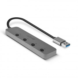 Lindy 4 port USB 3.0 hub with on/off switch