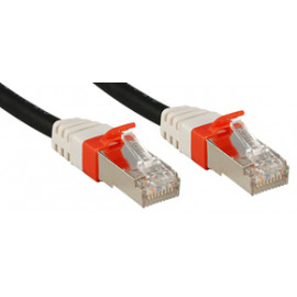 Lindy S/FTP Cat.6A Cable Black 7.5m LOSH incl. Testprotocol
