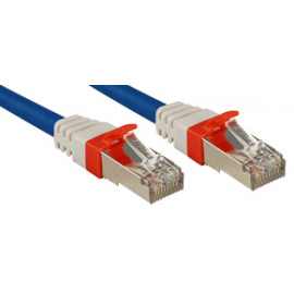 Lindy S/FTP Cat.6A Cable Blue 0.3m LSOH incl. Testprotocol