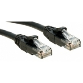 Lindy UTP Cat.6 Cable Black 7.5m LSOH incl. Testprotocol