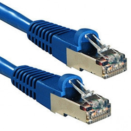 Lindy Cat.6A S/FTP PIMF LSOH Blue 0.5m Patch Cable