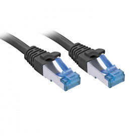 Lindy 7.5m Cat.6A S/FTP TPE Black TPE Patch Cable
