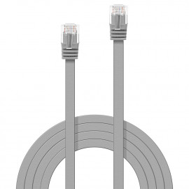 Lindy Cat.6 U/UTP Flat Patch Cable Grey 3m Without Shielding