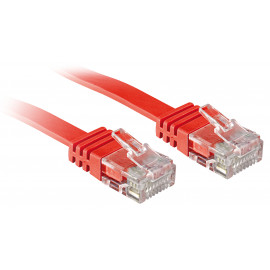Lindy Cat.6 Flat Ribbon Patch Cable Red 5m Without Shielding