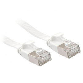 Lindy Cat.6A U/FTP Flat Patch Cable white 2m