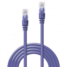 Lindy Cat.6 UTP Cable Purple 0.5m