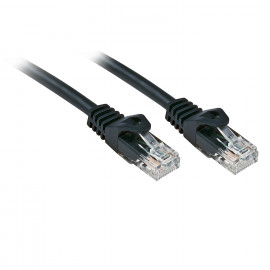 Lindy Basic Cat.6 U/UTP Cable Black 0.3m