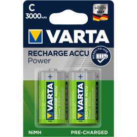 Varta Pack blister de 2 piles rechargeables  Type C 1,2V - 3000 mAh (LR14)