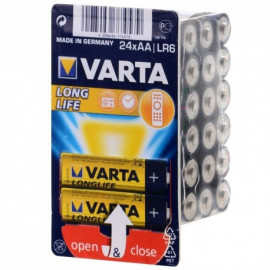 Varta Lot de 24 piles Alcaline Longlife Extra type AA 1,5V (LR6)