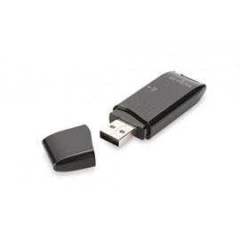 DIGITUS Lecteur de Cartes externe USB 2.0  (Noir)