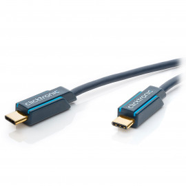 Clicktronic Câble USB-C To USB-C 3.1 (Mâle/Mâle)