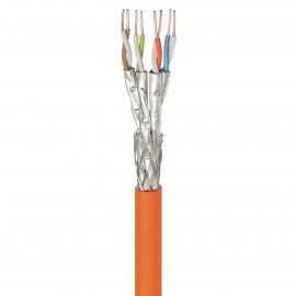 Goobay Câble réseau catégorie 7a S/FTP (PiMF) 100 mètres (Orange)